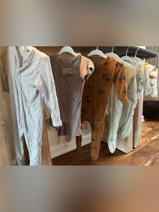 Kyte BABY Other - 6x - Kyte BABY 0-3M - Neutral and Rust Mixed Sleepwear Set
